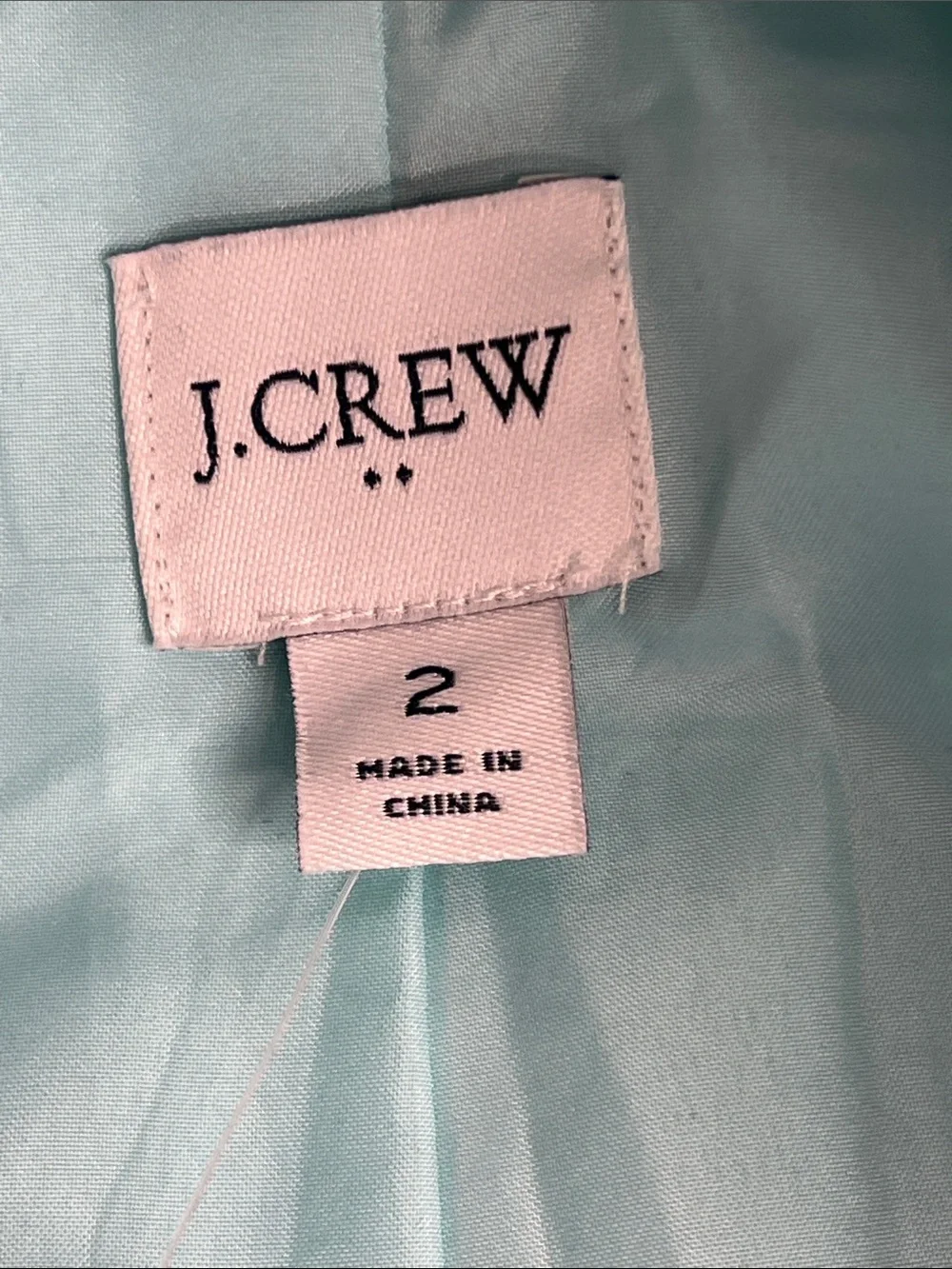 J.Crew Re-Imagined Mint Green Cocoon Coat Size 2 NWT - Picture 9 of 16